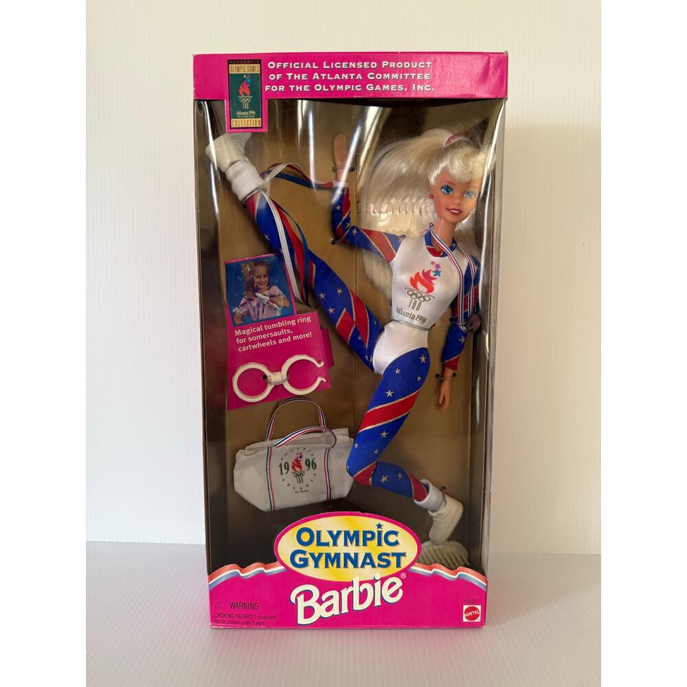 Vintage 1996 Olympic Gymnast Barbie Doll Mattel Altanta NIB NRFB Limited Edition